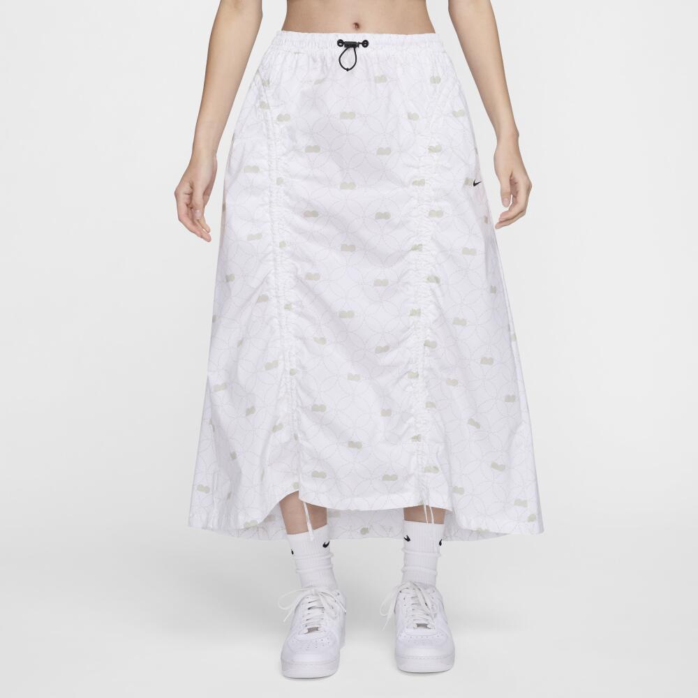 Nike Women's Naomi Osaka High-Waisted Woven Skirt in White Cover