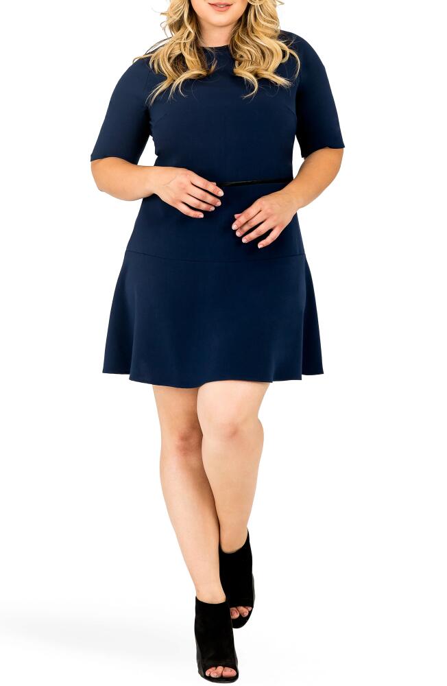 Standards & Practices Tina Flounce Dress in Navy Cover