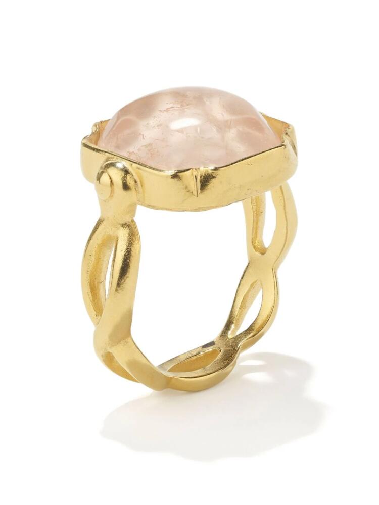 Goossens Cabochons square ring - Gold Cover