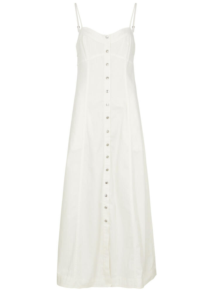 Free People Just Jill Denim Maxi Dress - Ivory Cover