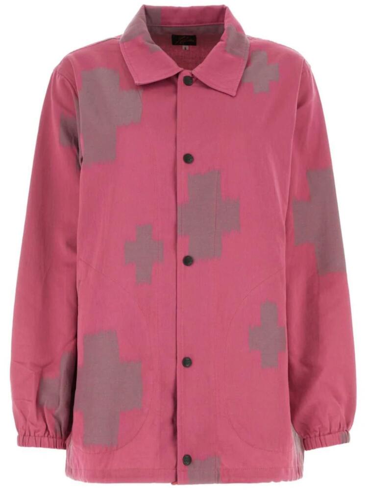 Needles Cross-print shirt - Pink Cover