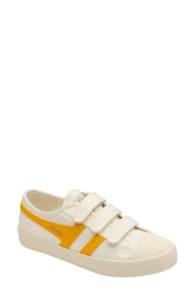 Gola Coaster Low Top Sneaker in Off White/Sun Cover