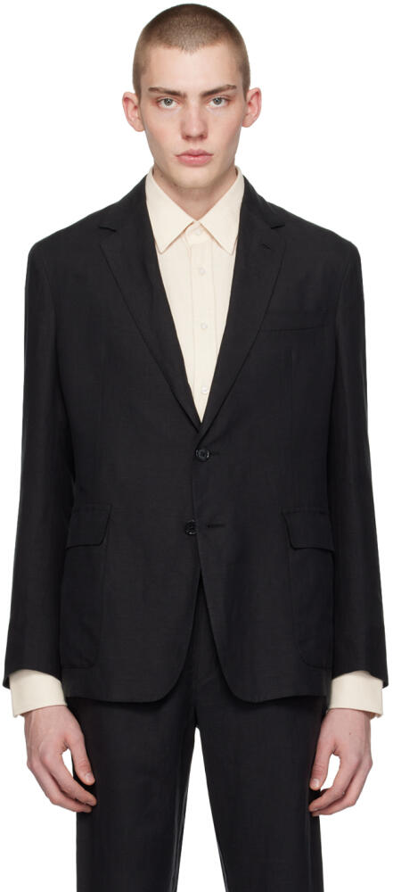 Ralph Lauren Purple Label Black Hadley Blazer Cover