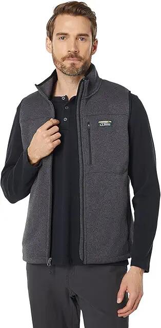 L.L.Bean Sweater Fleece Vest (Charcoal Gray Heather) Men's Clothing Cover