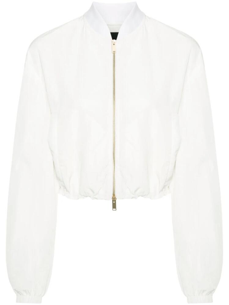 Fabiana Filippi cropped bomber jacket - White Cover