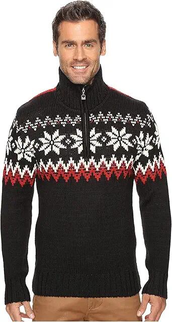 Dale of Norway Myking Sweater (Black/Raspberry) Men's Sweater Cover