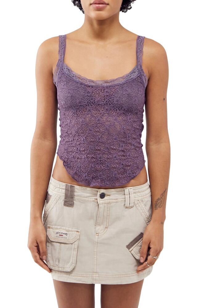 BDG Urban Outfitters Jaida Lace Camisole in Black Plum Cover