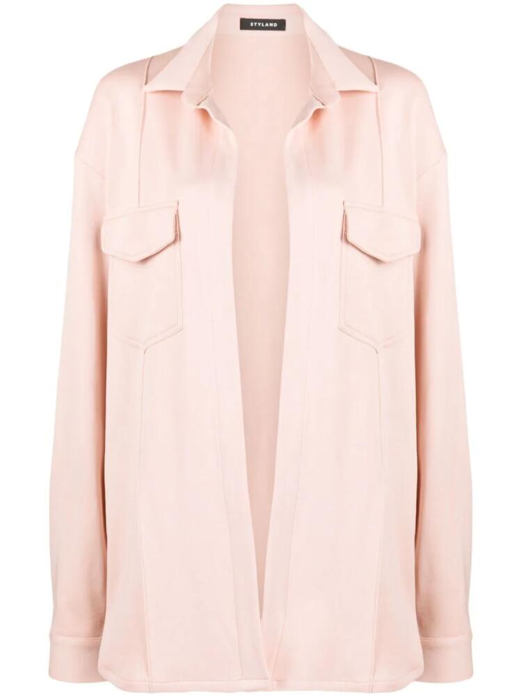 STYLAND long-sleeved cotton shirt - Pink Cover