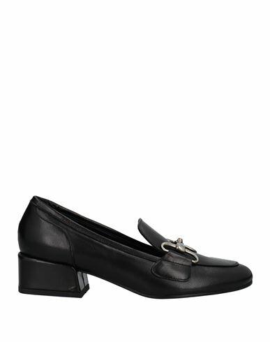 Paolo Mattei Woman Loafers Black Soft Leather Cover