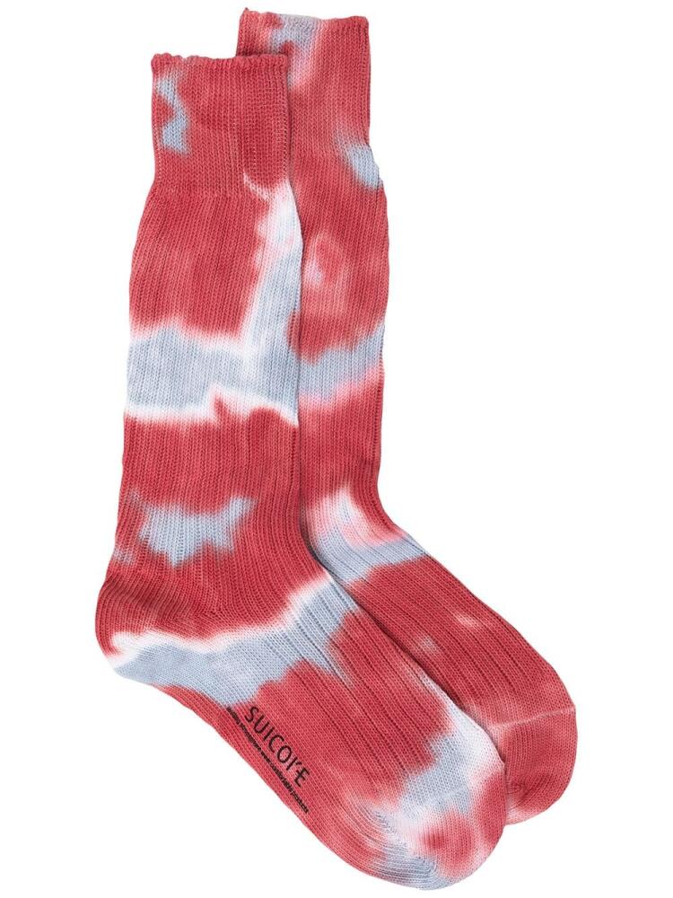 Suicoke tie-dye ankle socks - Red Cover