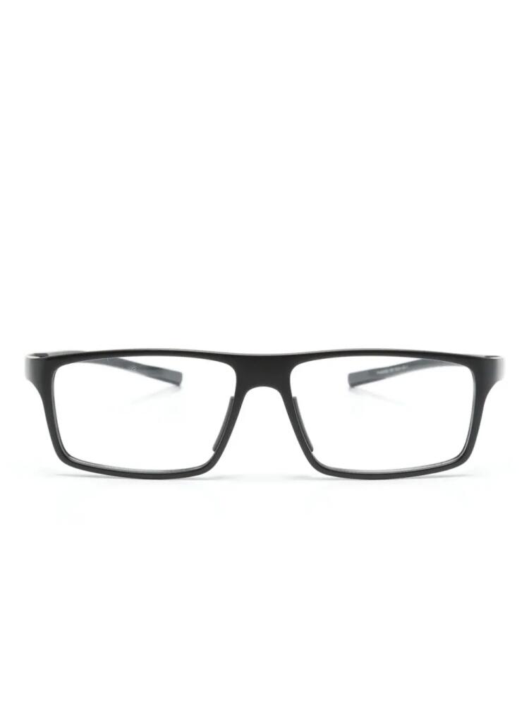 TAG Heuer rectangle-frame glasses - Black Cover