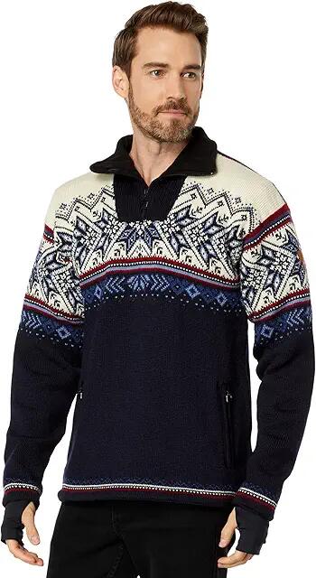 Dale of Norway Vail Waterproof Sweater (Midnight Navy/Red Rose/Off-White/Indigo/China Blue) Men's Clothing Cover