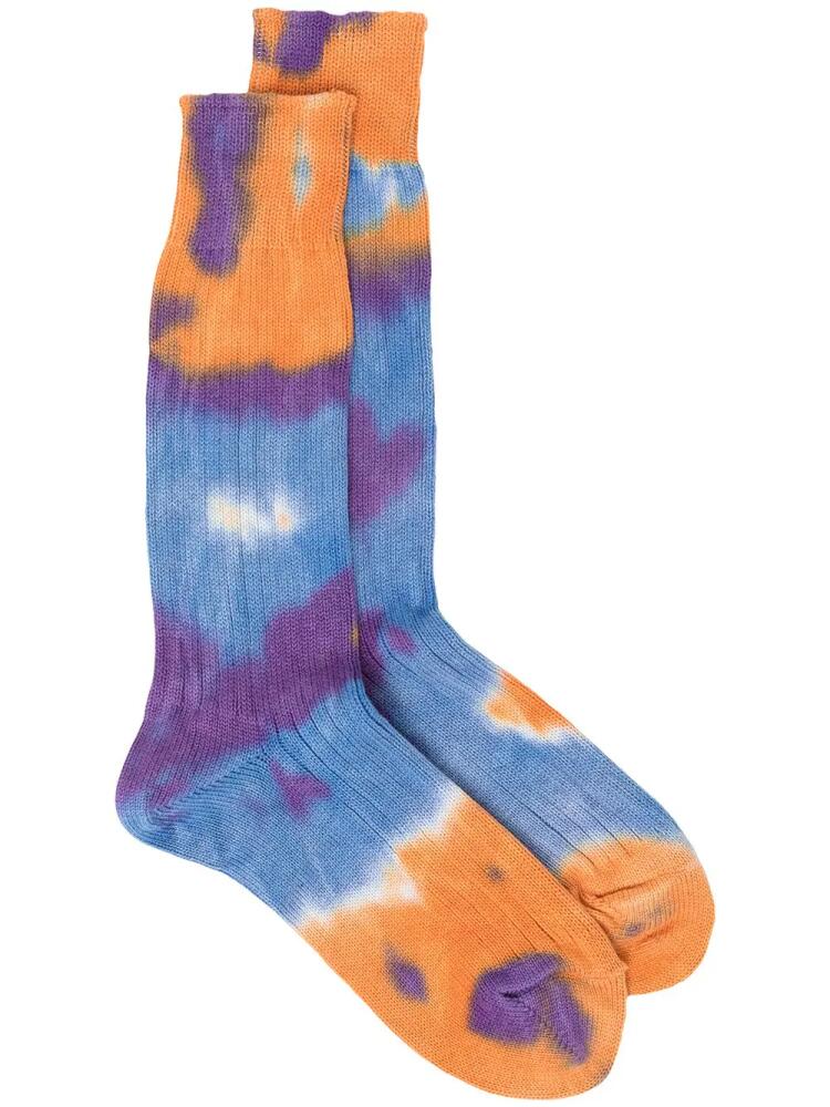 Suicoke tie-dye ankle socks - Blue Cover