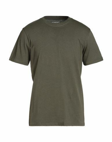 Selected Homme Man T-shirt Military green Organic cotton Cover