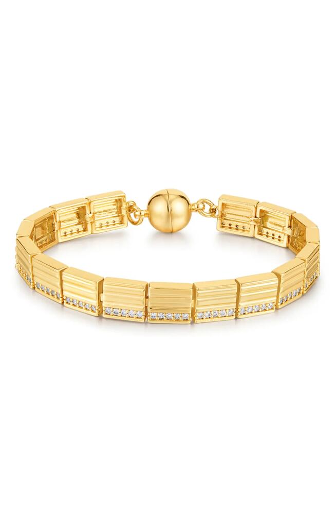 Luv AJ The Cruz Crystal Link Bracelet in Gold Cover