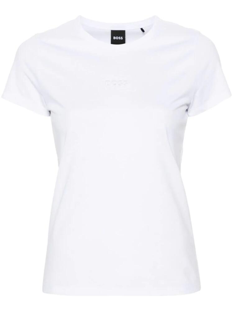 BOSS cut-out logo T-shirt - White Cover