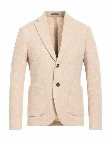 Officina 36 Man Blazer Sand Cotton, Wool, Polyester, Polyamide Cover