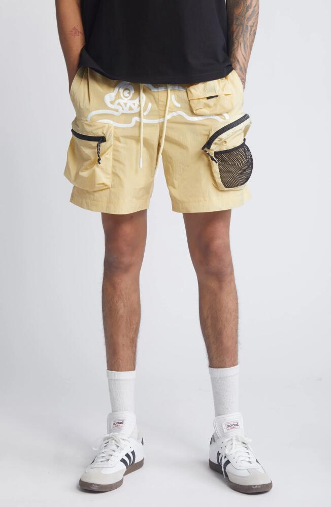 ICECREAM Hiker Cargo Shorts in Italian Straw Cover