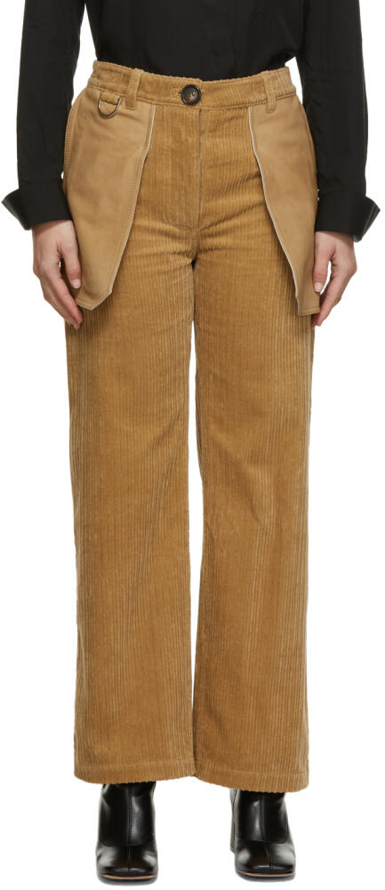 Saks Potts Beige Sofia Trousers Cover