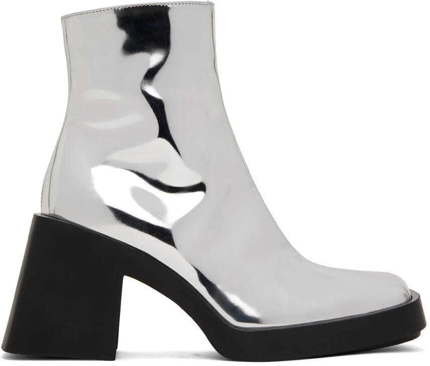 Justine Clenquet Silver Milla Boots Cover