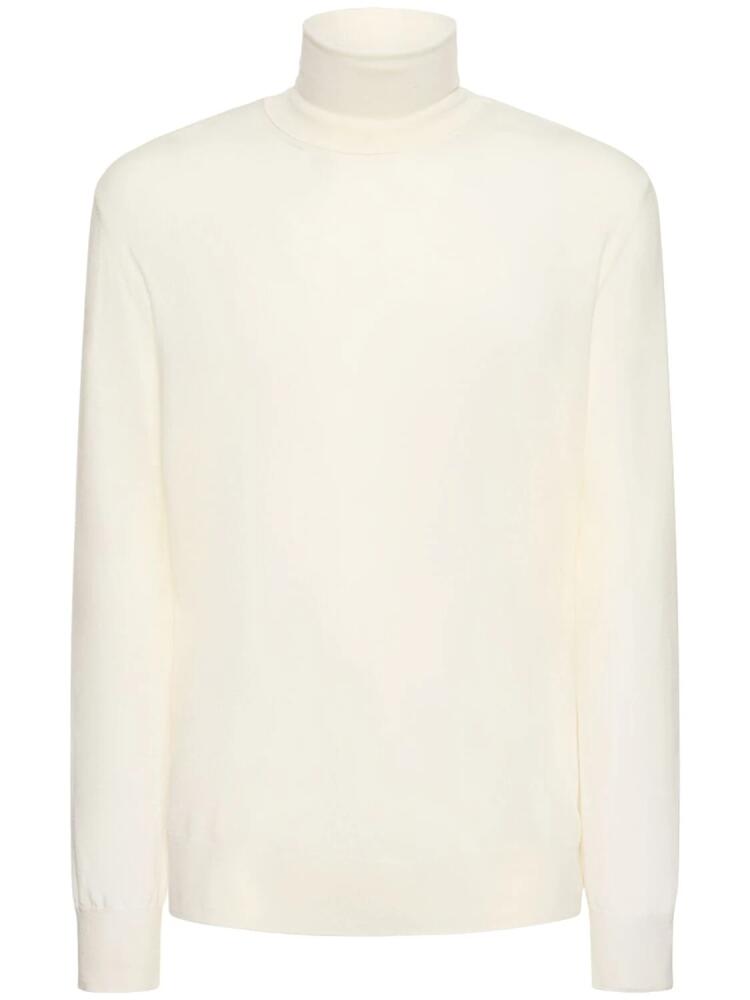 JIL SANDER Superfine Wool Turtleneck Sweater Cover