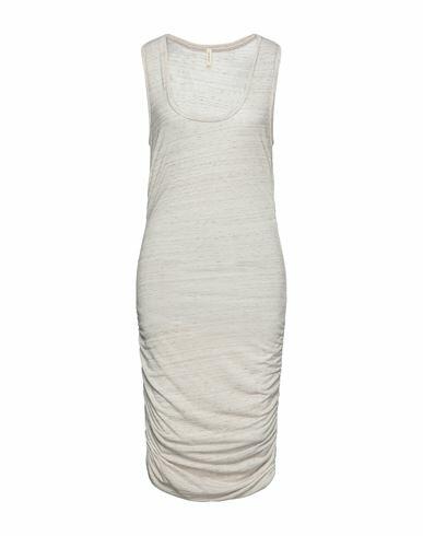 Lanston Woman Mini dress Beige Cotton, Modal Cover