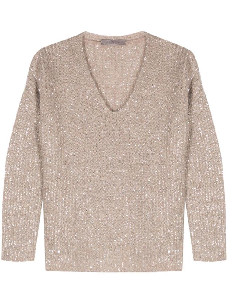 D.Exterior sequinned sweater - Neutrals Cover