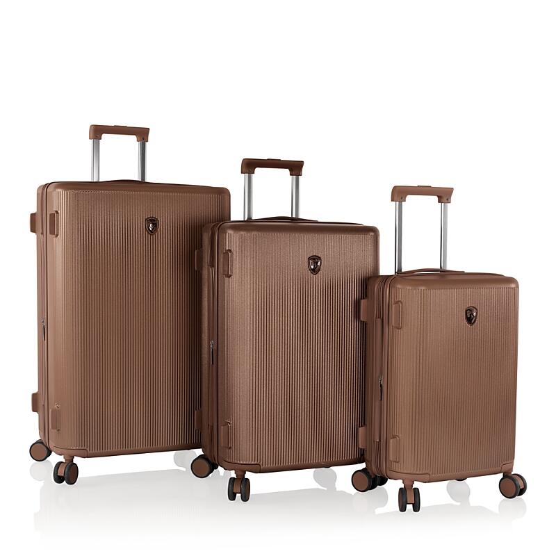 Heys Earth Tones 3 Pc Set Expandable Spinner Suitcases Cover