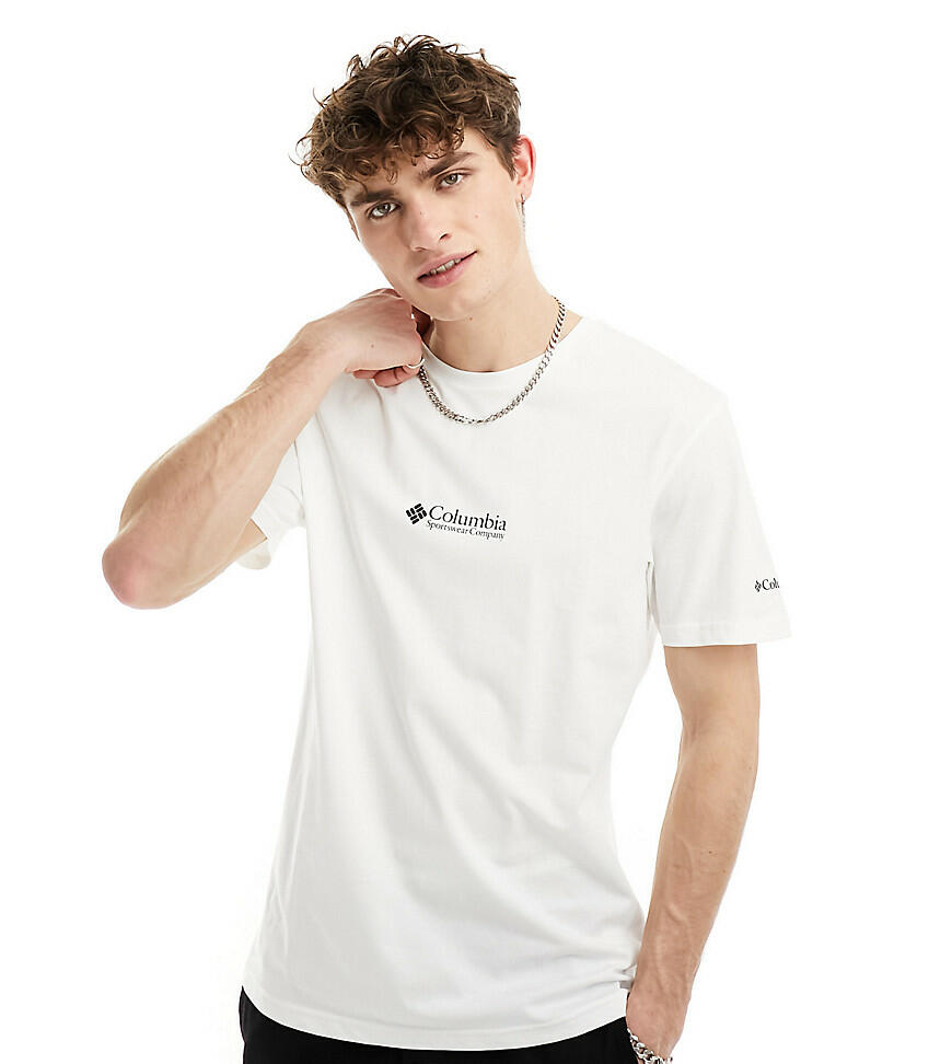 Columbia CSC basic logo T-shirt in white Exclusive to ASOS Cover