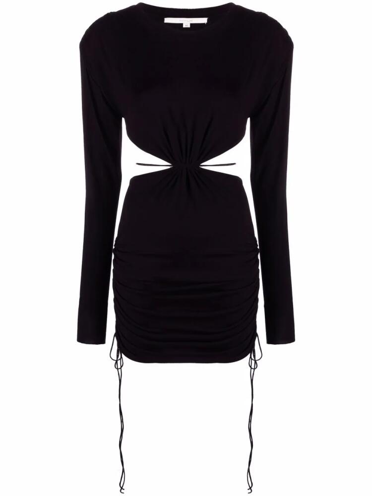 MANURI Patricia ruched-detail mini dress - Black Cover