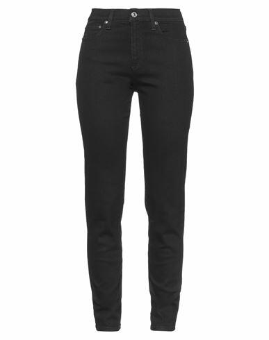 Roÿ Roger's Woman Jeans Black Cotton, Polyester, Rubber Cover