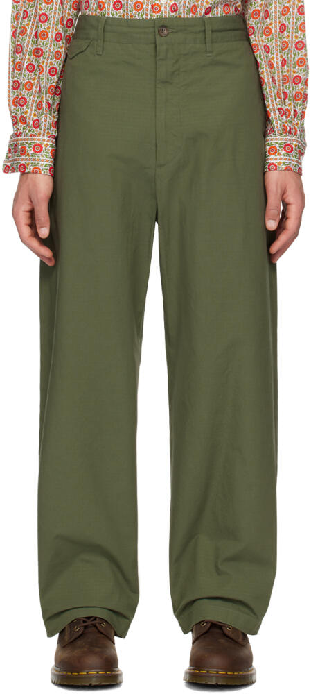 Engineered Garments Khaki Officer Trousers Cover