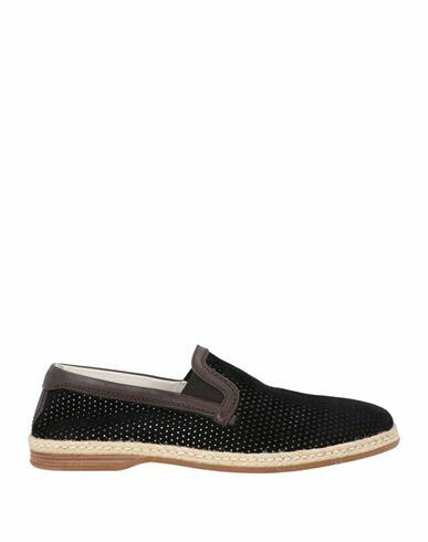 Dolce & gabbana Man Espadrilles Black Goat skin, Calfskin Cover