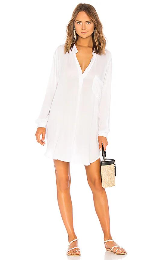 Indah Current Long Sleeve Tunic in White Cover