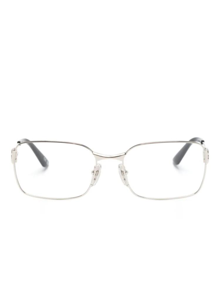 Balenciaga Eyewear rectangle-frame glasses - Silver Cover