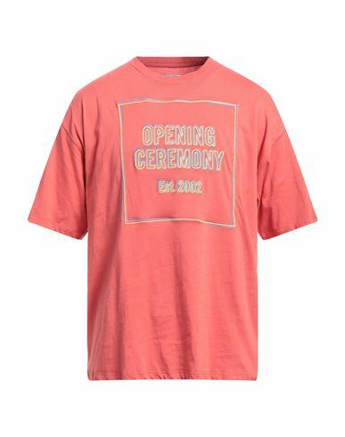 Opening Ceremony Man T-shirt Coral Cotton Cover