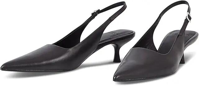 Vagabond Shoemakers Lykke Leather Slingback Pumps (Black) High Heels Cover