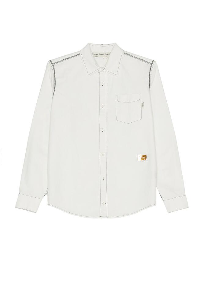 Advisory Board Crystals Oxford Shirt in White Cover