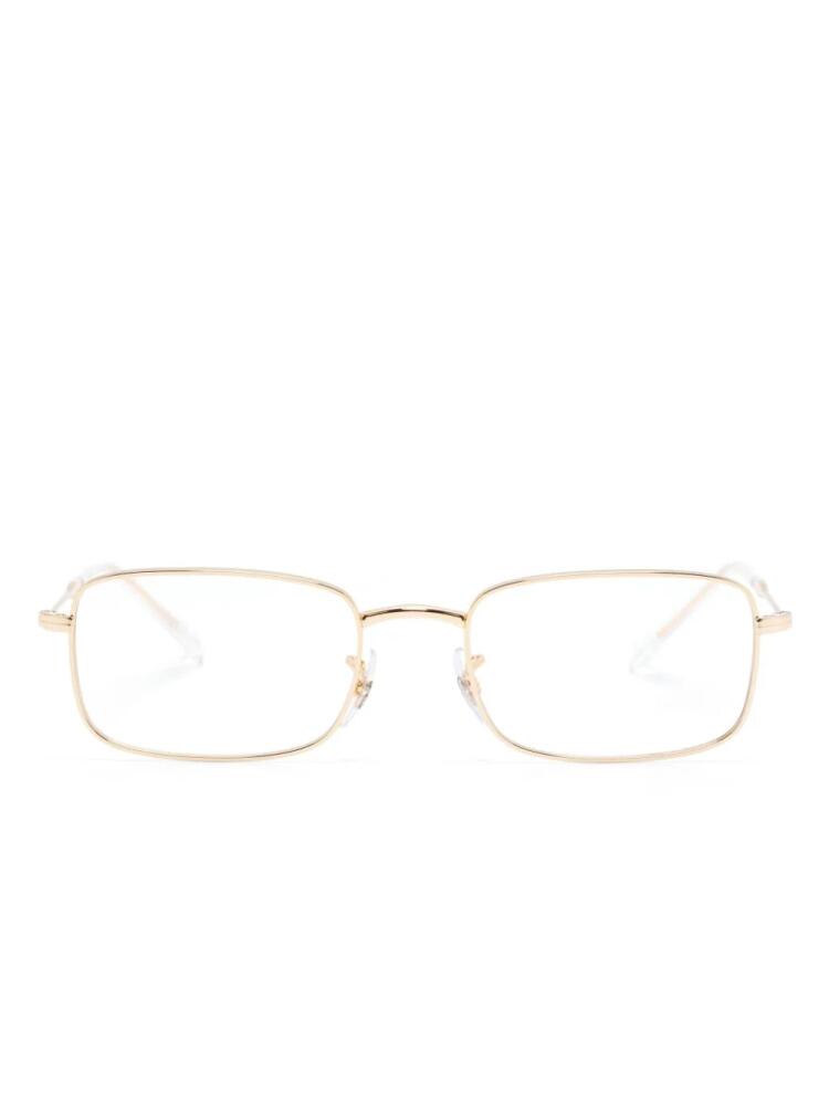 Ray-Ban rectangle-frame glasses - Gold Cover