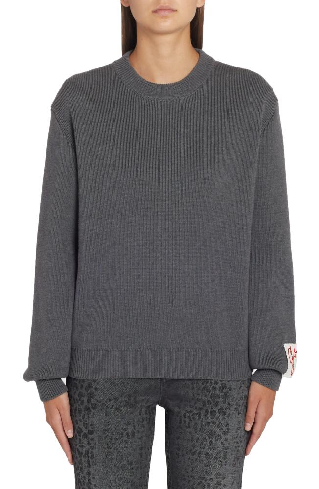 Golden Goose Reversed Logo Graphic Sweater in Dark Grey Melange Cover