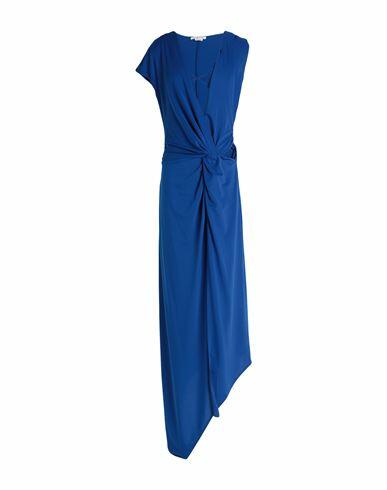 Alessandro Vigilante Woman Maxi dress Blue Polyester, Elastane Cover