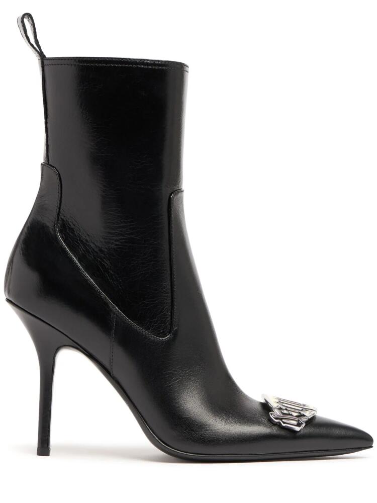 DSQUARED2 100mm Gothic Leather Ankle Boots Cover