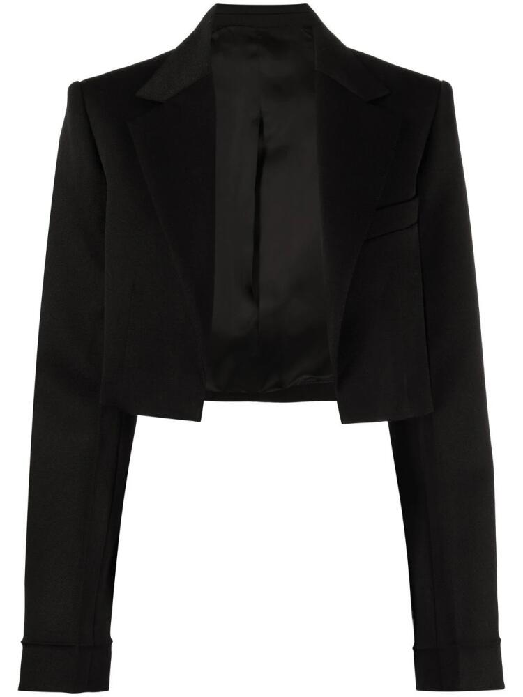 Victoria Beckham open-front cropped blazer - Black Cover