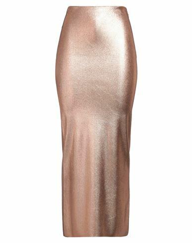 Tom Ford Woman Maxi skirt Copper Viscose, Polyester Cover