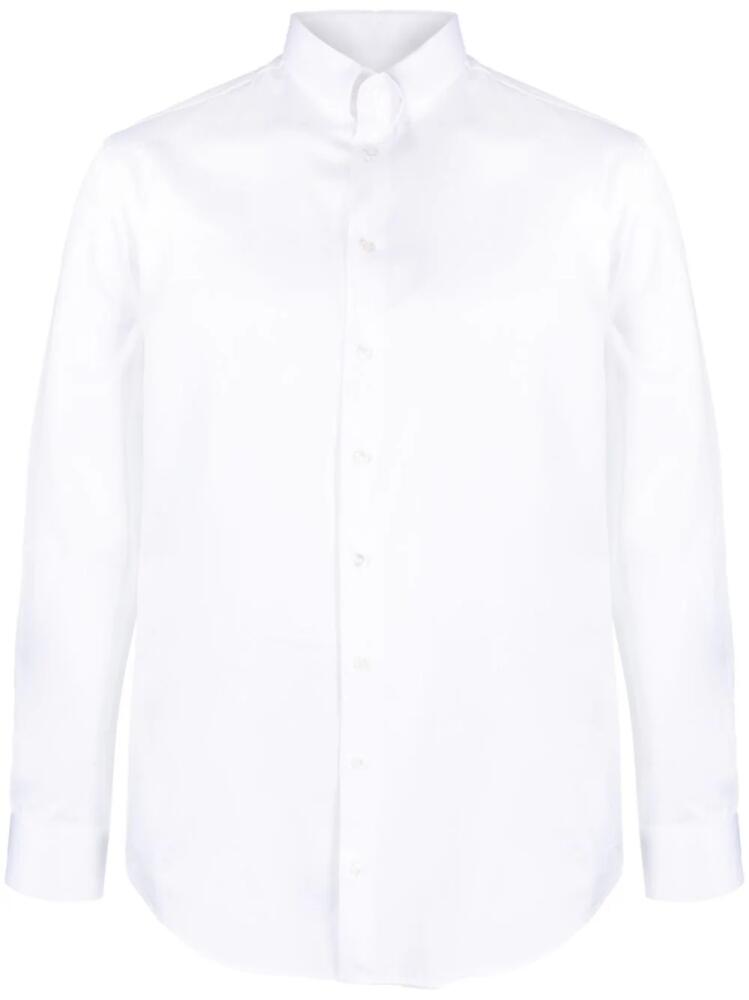 Giorgio Armani long-sleeve cotton shirt - White Cover