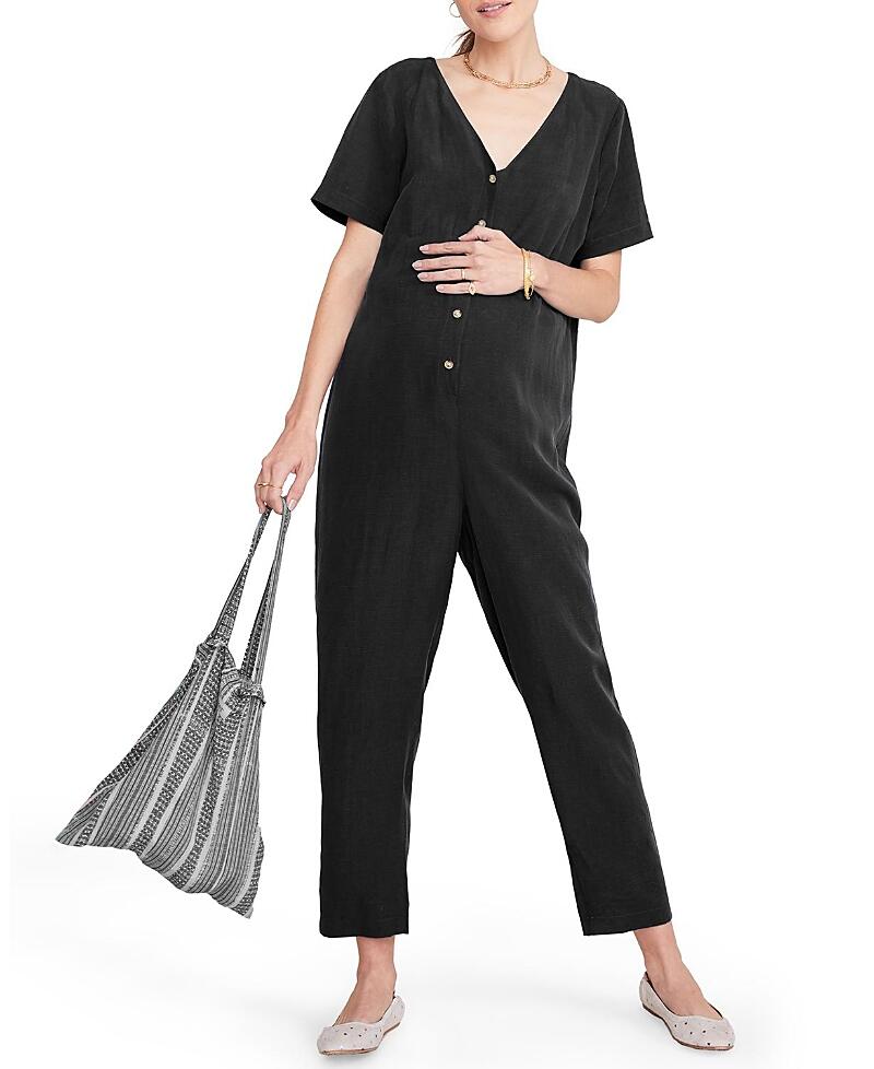 Hatch Collection Noelle Maternity Nursing Friendly Jumpsuit Cover