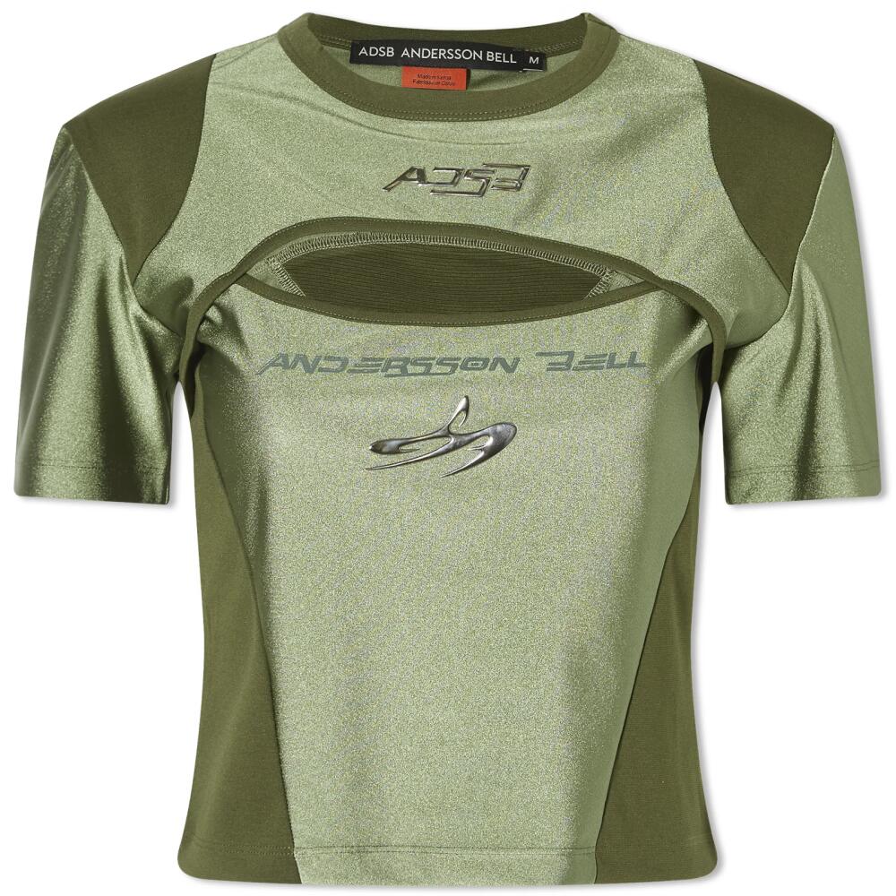 Andersson Bell Women's Cut-Out Racing T-Shirt in Khaki Cover