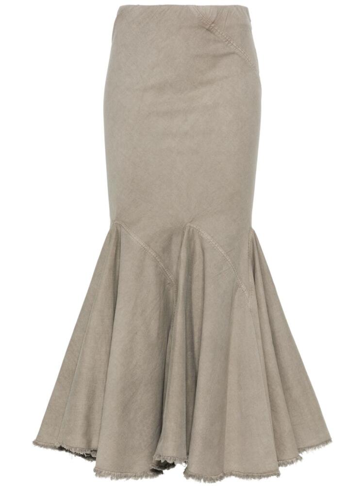 Rick Owens DRKSHDW Divine Bias midi skirt - Neutrals Cover