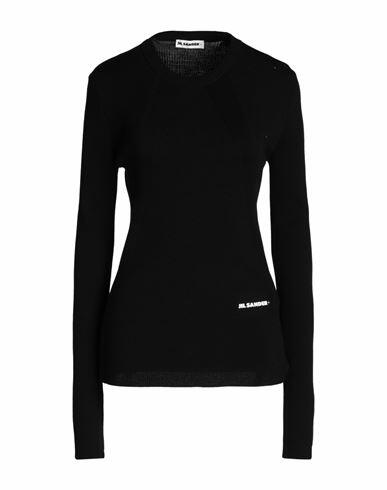 Jil Sander Woman Sweater Black Wool, Polypropylene Cover