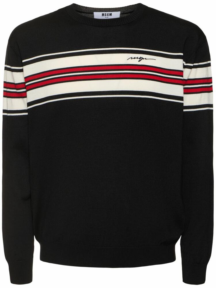 MSGM Polo Neck Knit Sweater Cover